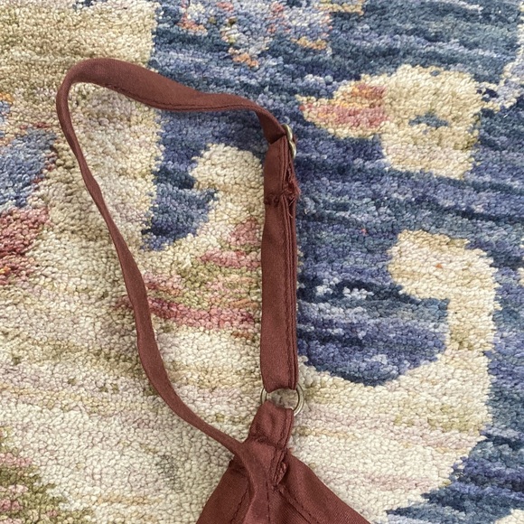 Anthropologie Elegant Brown Embroidered Women's tank Top - Picture 3 of 5